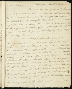 Letter from Charles Wheeler Denison, Stonington, [Conn.], to William Lloyd Garrison, March 7, 1834