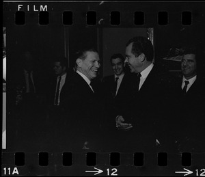 Gov. John Volpe and presidential candidate Richard Nixon at the Massachusetts State House