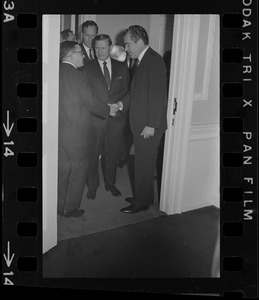 Gov. John Volpe and presidential candidate Richard Nixon at the Massachusetts State House