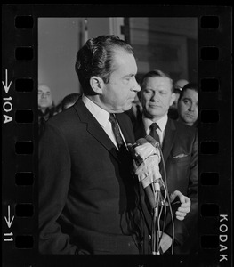 Gov. John Volpe and presidential candidate Richard Nixon at the Massachusetts State House