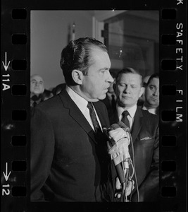 Gov. John Volpe and presidential candidate Richard Nixon at the Massachusetts State House