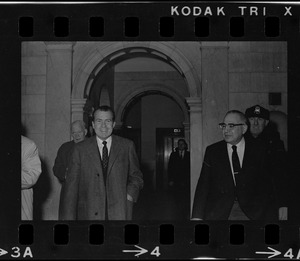 Presidential candidate Richard Nixon at the Massachusetts State House