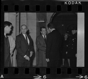 Presidential candidate Richard Nixon at the Massachusetts State House