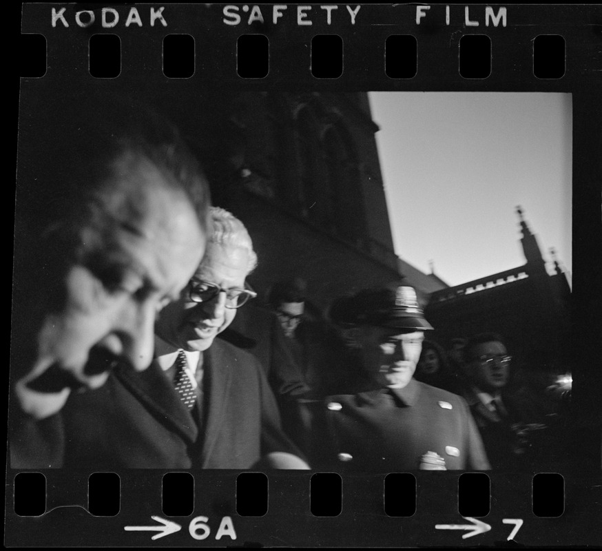 U.S. Ambassador to U.N., Arthur Goldberg, being interviewed