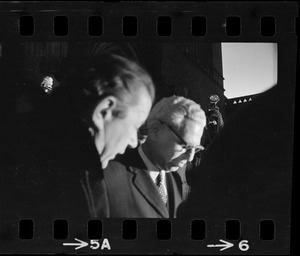 U.S. Ambassador to U.N., Arthur Goldberg, being interviewed