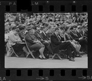 Audience at Billy Graham crusade at Boston Garden
