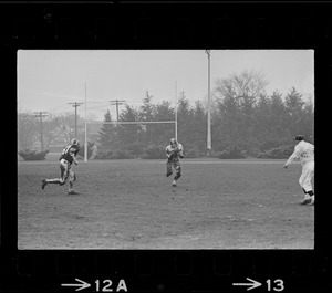 Football player running with the ball