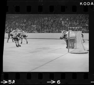 Boston Bruins versus Toronto Maple Leafs, at Bruins' goal