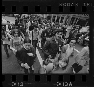 Crowd marching 18-miles against drug use
