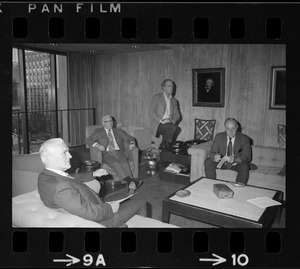 Supt. Taylor, Supt. Bradley, Mayor White, Comr. McNamara in bear-down-against-crime meeting at City Hall