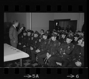 Mayor White addresses new police officers assigned to Brighton division