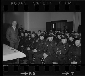 Mayor White addresses new police officers assigned to Brighton division