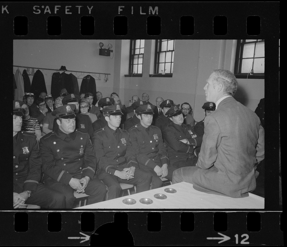 Mayor White addresses new police officers assigned to Brighton division