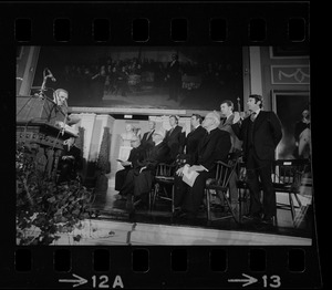 New Boston School Committee being sworn in by Mayor Kevin White