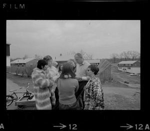 Group of residents of Stony Brook neighborhood talking