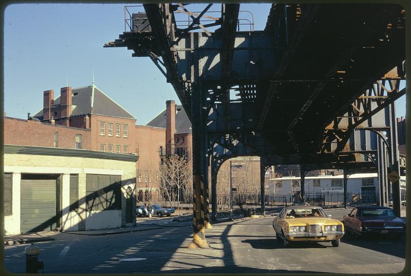 Washington St. south from corner of Bartlett