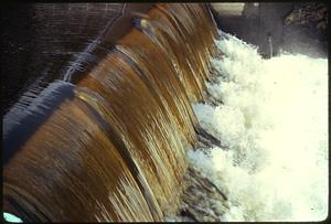Newton Upper Falls at Silk Mill Dam - Hemlock Gorge Echo Bridge