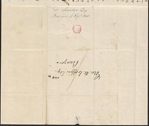 D. Parker to George Coffin, 18 September 1840