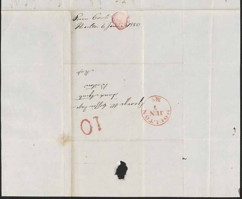 Samuel Cook to George Coffin, 6 June 1850 - Digital Commonwealth