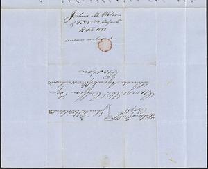 Joshua M. Wilson to George Coffin, 11 February 1851
