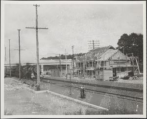 Sharon Station being built