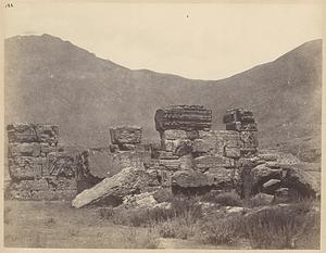 View of ruins of Avantiswami Temple, Awantipora, India