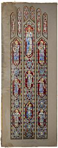 Sketch for the Priest's window - one of a series in S. John's Cathedral - Denver