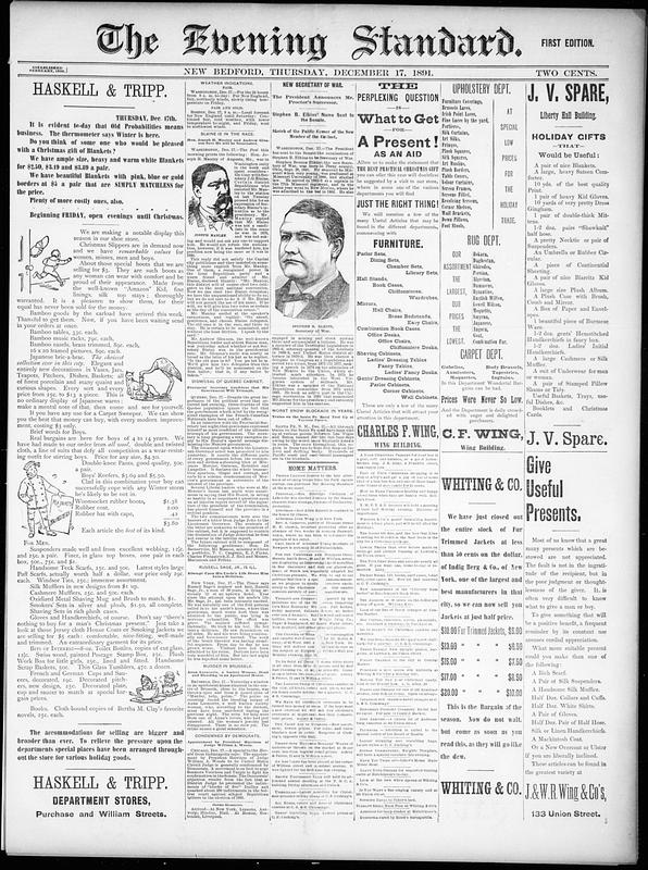 Evening Standard. December 17, 1891 - Digital Commonwealth