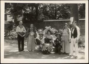 Costumed group, street fair