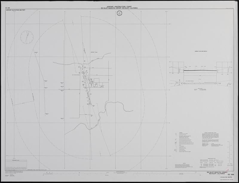 Airport obstruction chart, OC 344, Killeen Municipal Airport, Killeen, Texas
