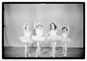Girl ballet dancers in costume