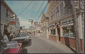 Along Commercial Street, Provincetown, Mass.