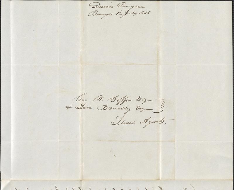 David Pingree to George Coffin, 12 July 1845 - Digital Commonwealth