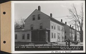 129-139 Main Street, tenements, Boston Duck Co., Bondsville, Palmer, Mass., Feb. 8, 1940