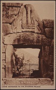 Lions' entrance to the Mycenae Palace