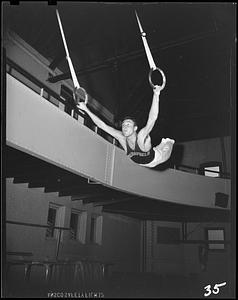 SC gymnast on the flying rings