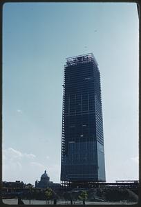 Prudential Tower under construction, Boston