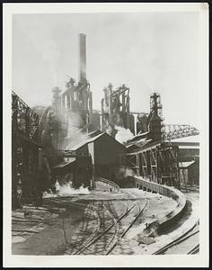 Today's modern furnaces tower more that 100 feet in the air, produce about 1,500 tons of pig iron a day and cost about $10 million to build. There are now 260 blast furnaces located in 18 different states.
