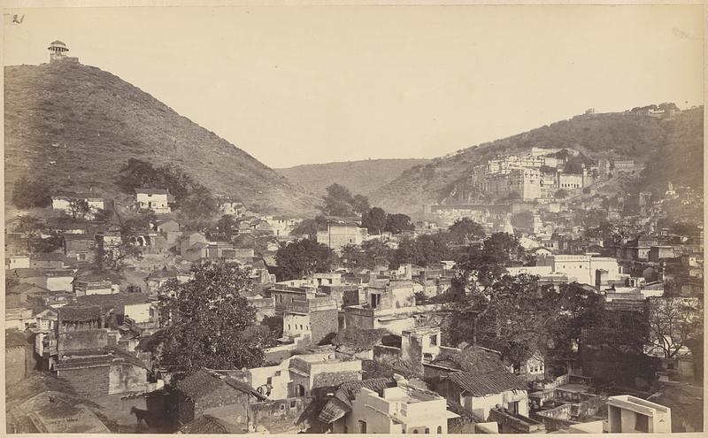 View of Bhundi and its palace, from the Eastern Gate