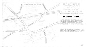 Plan of proposed addition to the Wayland Historic District, January 25, 1995