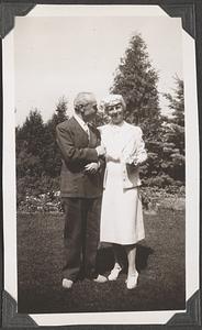 Serge Koussevitzky with an unidentified woman