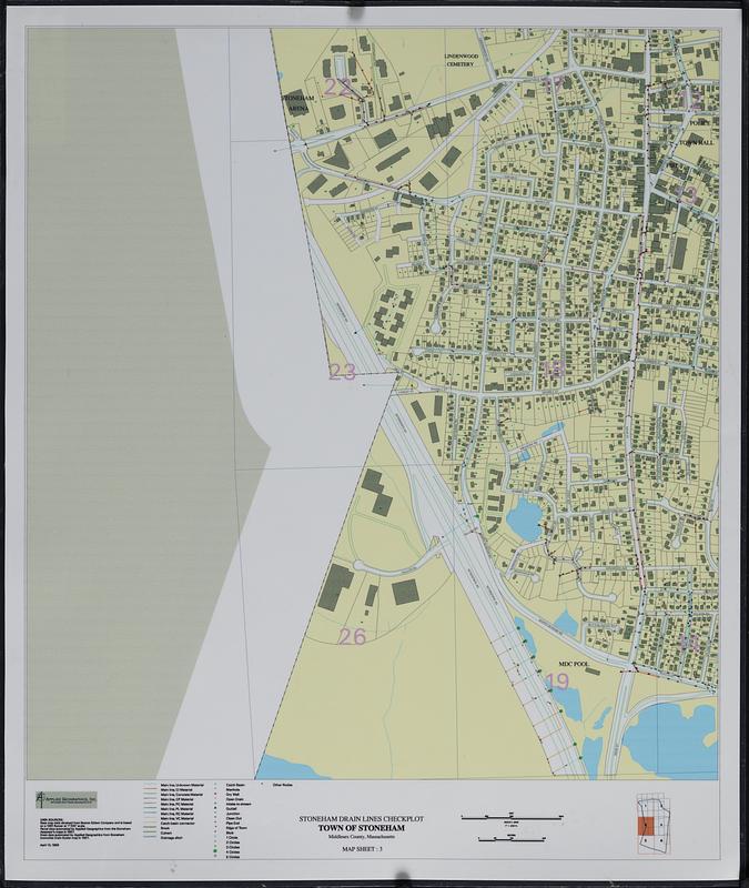 Stoneham drain lines checkplot map sheet 3