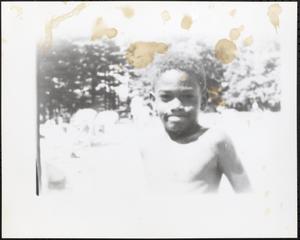 Young boy smiling