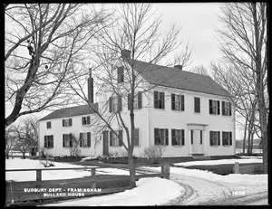 Sudbury Department, Bullard House, from the north in road, Framingham Center, Framingham, Mass., Feb. 14, 1898
