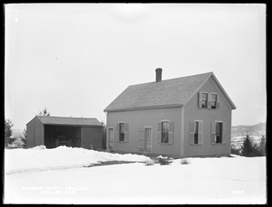 Sudbury Department, attendant's house and shed at Ashland Dam, from the west, Ashland, Mass., Feb. 15, 1898