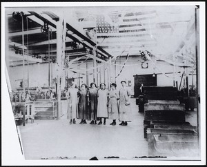 Wood mill workers