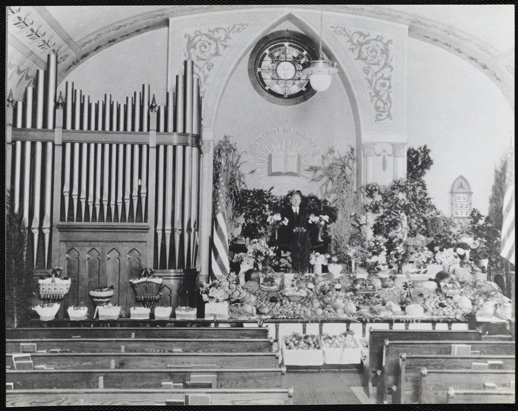 Ernte Dankfest, 1922. Vine Street Methodist Church, John G. Hollenbach, Minister