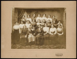 Unidentified group of young women at the Polish National Home