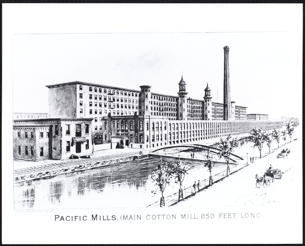 Pacific Mills. (Main cotton mill 850 feet long)