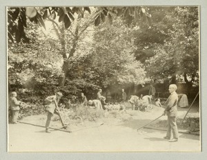 Im Schulgarten: In the school garden